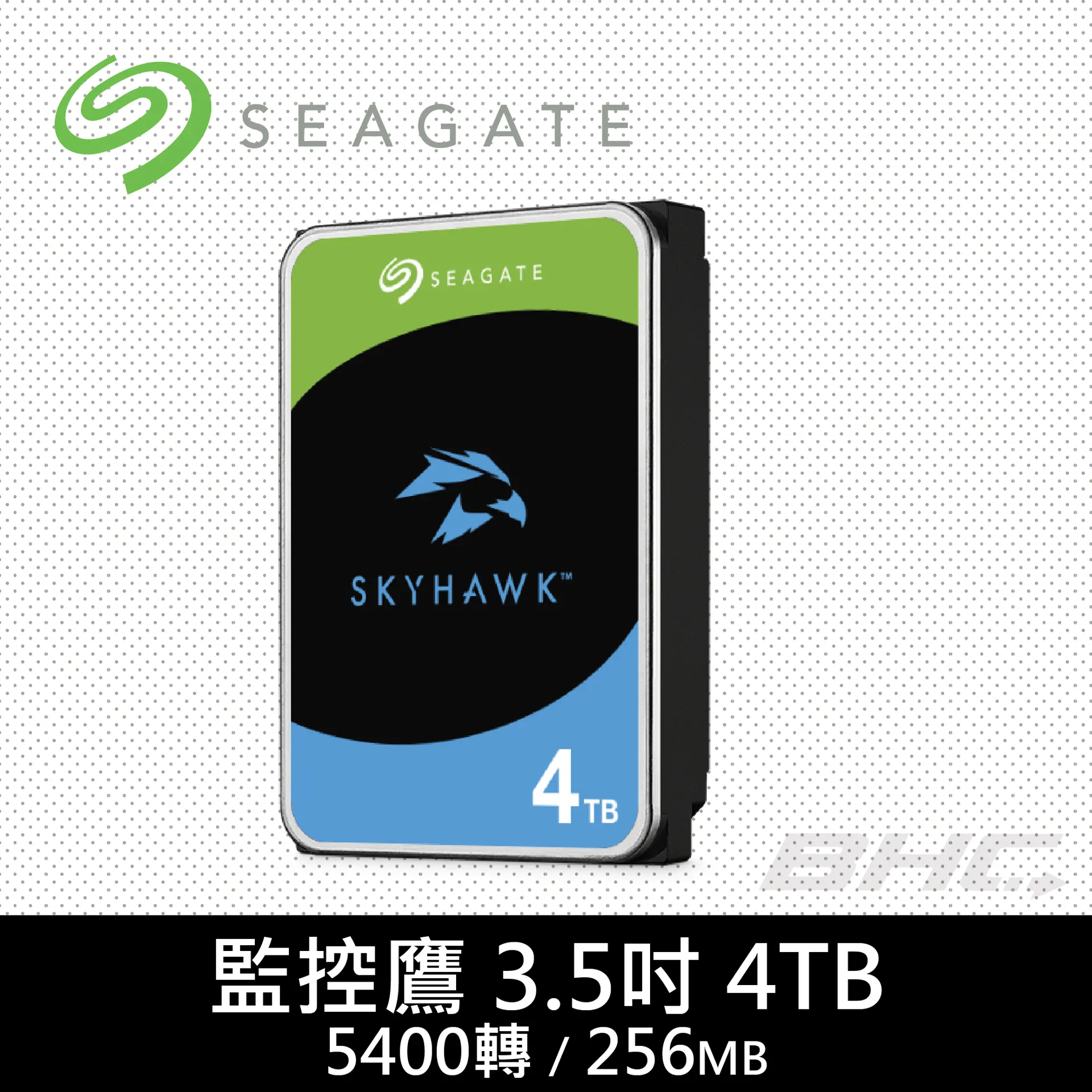 Seagate 希捷 SkyHawk 4TB 監控鷹3.5吋內接式硬碟(ST4000VX016)