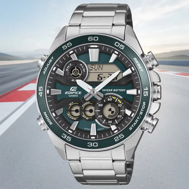 【CASIO】卡西歐EDIFICE 長效電池壽命 賽車風格 計時腕錶 (ERA-130D-3A)