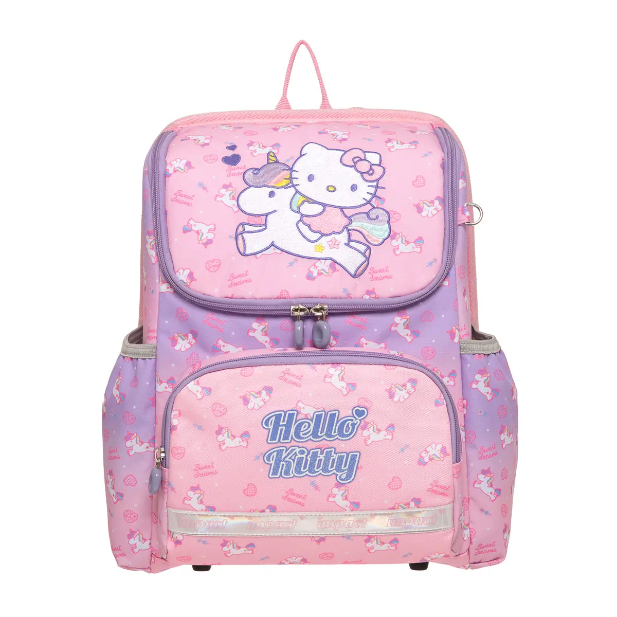 【IMPACT】怡寶 | Hello Kitty幻彩獨角獸超輕羽量型護脊書包 IMKT6013PK
