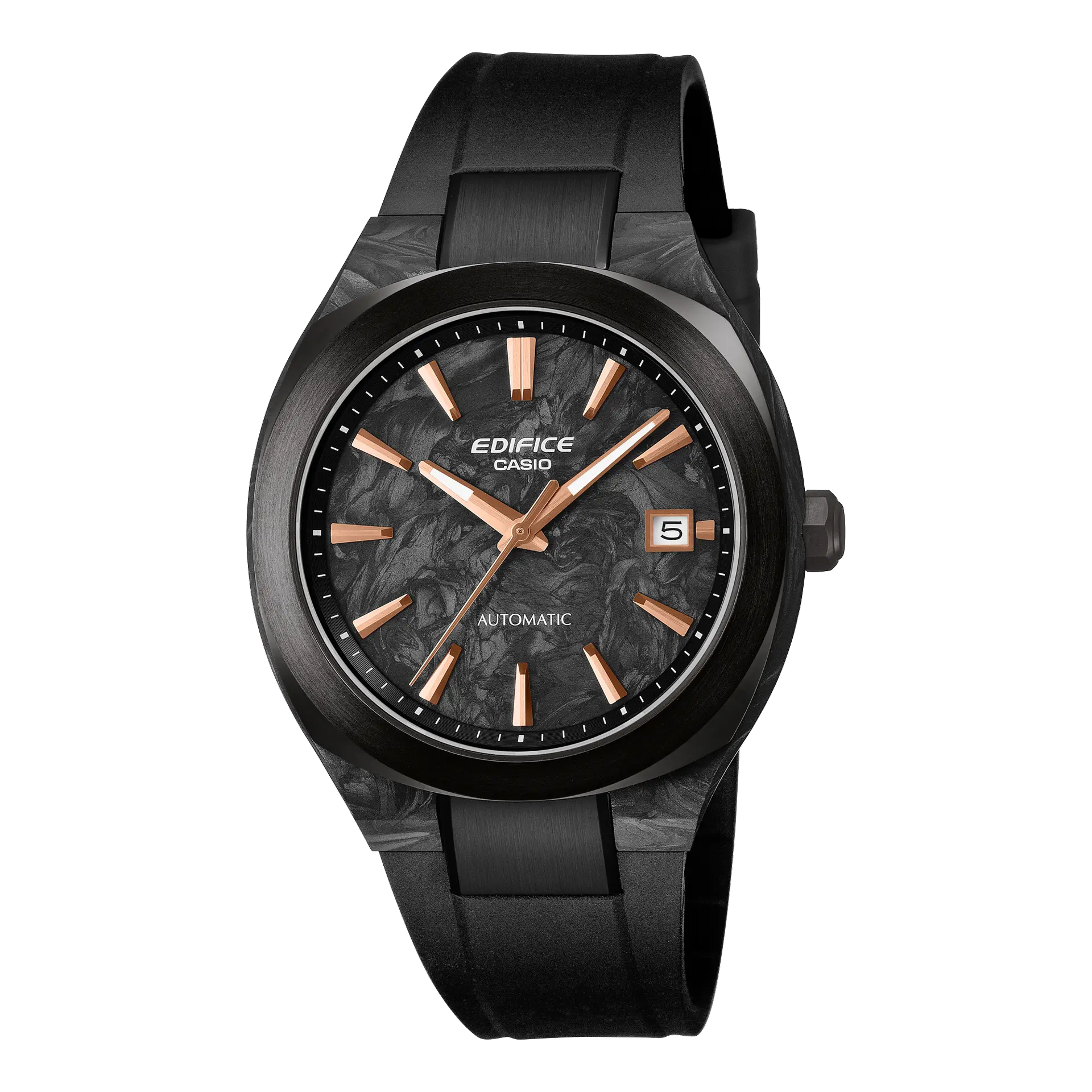 【CASIO 卡西歐】賽車系列鍛造碳面盤大三針機械男錶 EFK-200XPB-1A