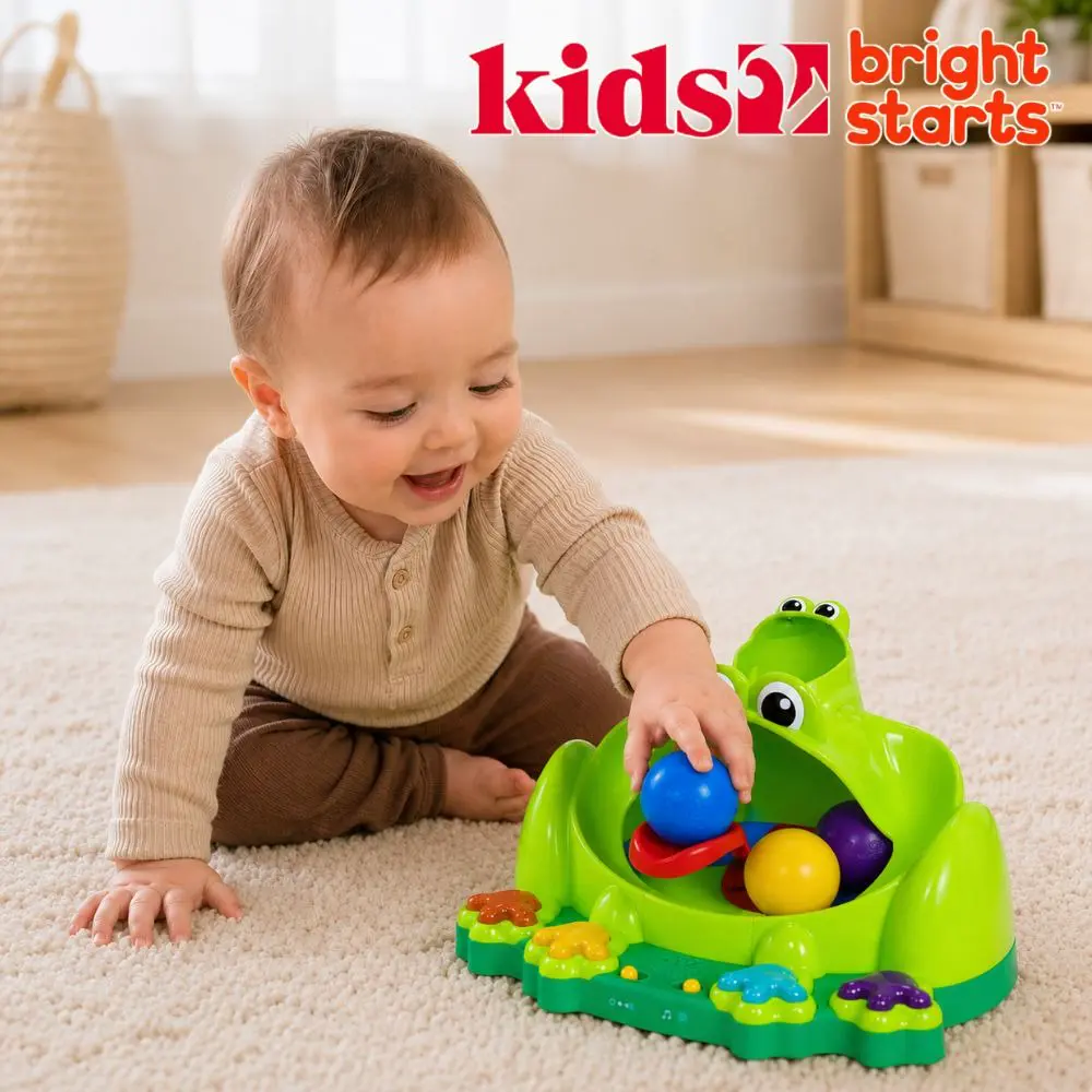 【美國kids2】Bright Starts 蛙趣彈跳球 BS-17159