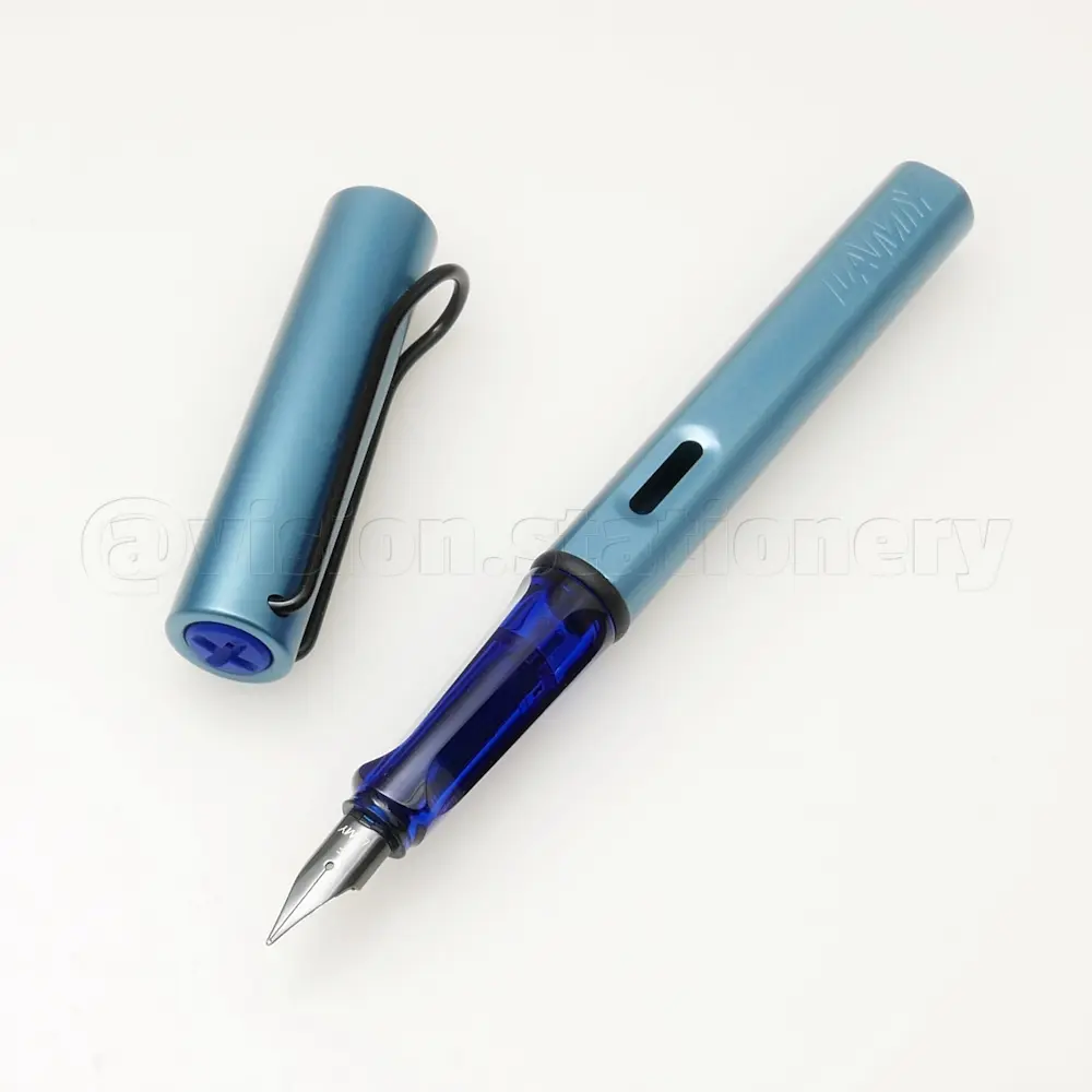 德國 LAMY《Al-star 系列鋼筆》冰霜藍 Aquatic#F 尖-F 尖