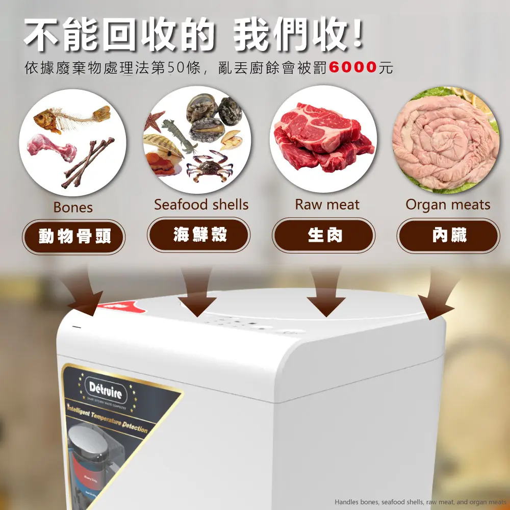Dirt Devil Detruire PRO 大白高扭力研磨 3L智能廚餘機