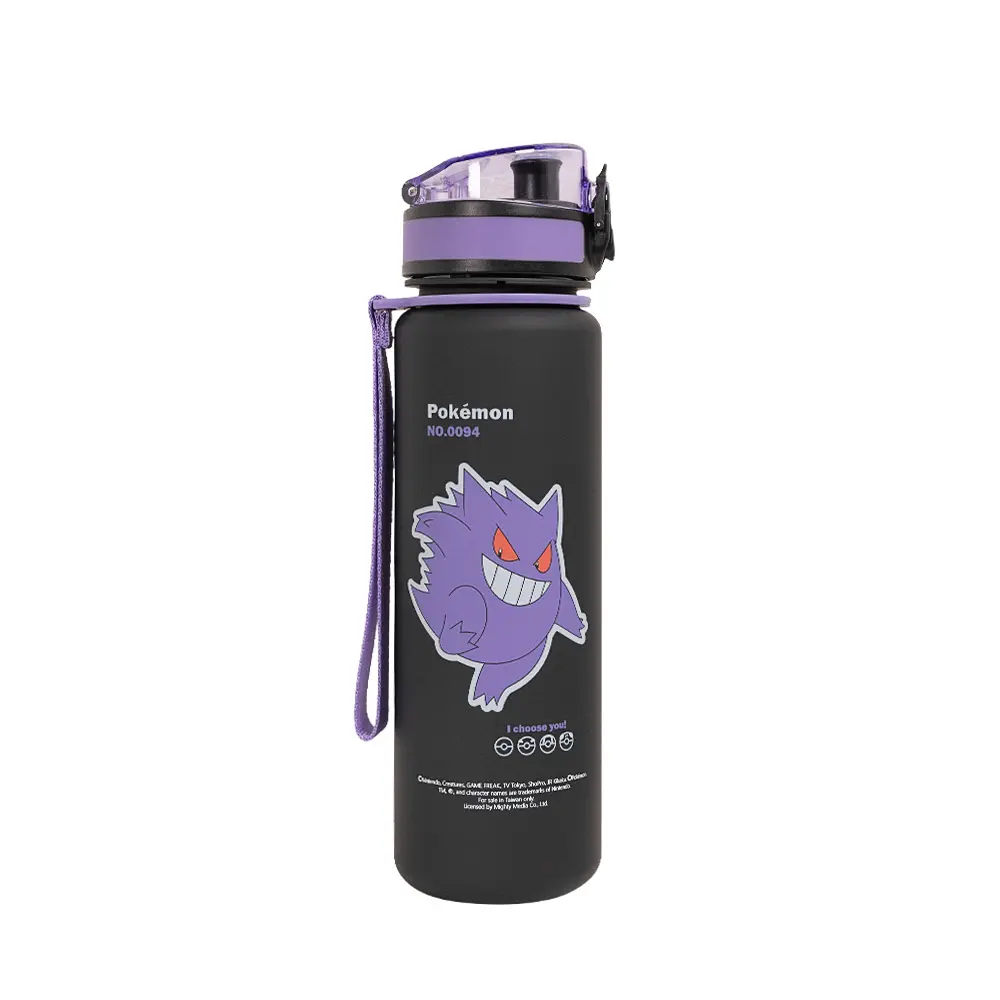 IMPACT怡寶 聯名款 彈蓋兒童 水壺 水瓶 (350ml)&(500ml) 寶可夢 蜘蛛人 海賊王 凱蒂貓 超人力霸王-new寶可夢耿鬼 水壺500ml#