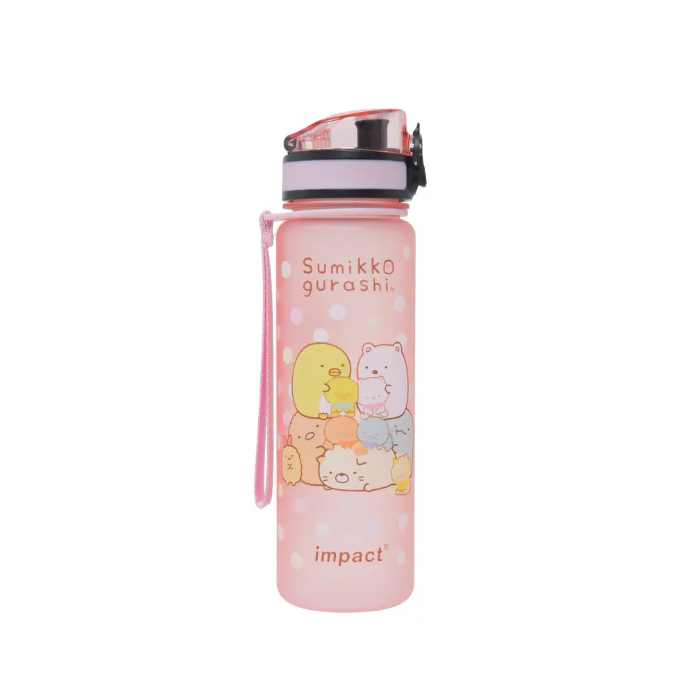 IMPACT怡寶 聯名款 彈蓋兒童 水壺 水瓶 (350ml)&(500ml) 寶可夢 蜘蛛人 海賊王#角落生物(粉) 500ml-角落生物(粉) 500ml