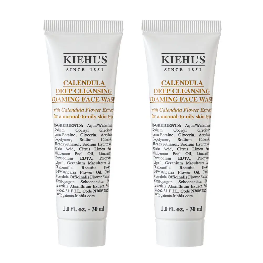 【Kiehl's 契爾氏】金盞花植物精華潔面泡泡凝露 30ml*2 公司貨 洗面乳