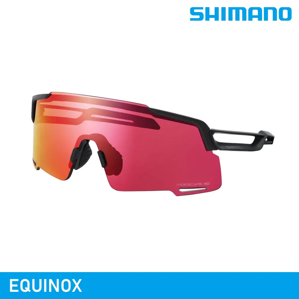 【城市綠洲】SHIMANO EQUINOX 太陽眼鏡｜霧面黑 (RD+透明鏡片)