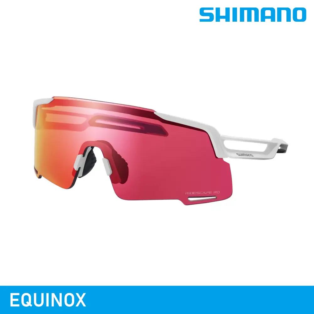 【城市綠洲】SHIMANO EQUINOX 太陽眼鏡｜霧面白 (RD+透明鏡片)