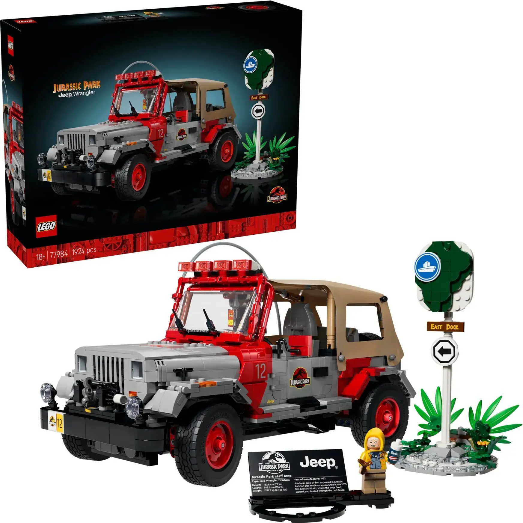 樂高LEGO 侏儸紀世界系列 - 77984 Jurassic Park Jeep® Wrangler