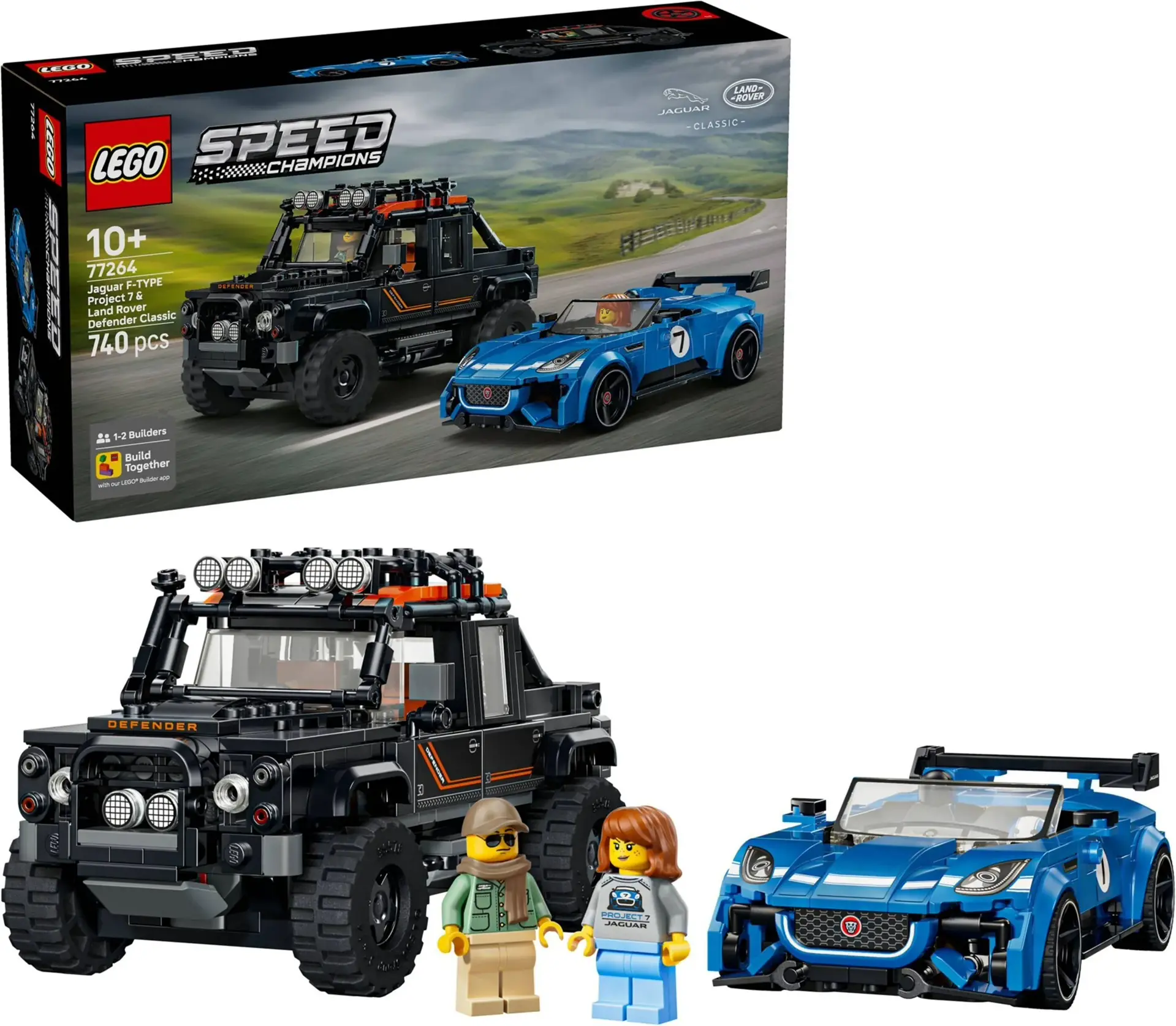 樂高LEGO Speed Champions系列 - 7264 Jaguar Project 7 和 Land Rover Defender