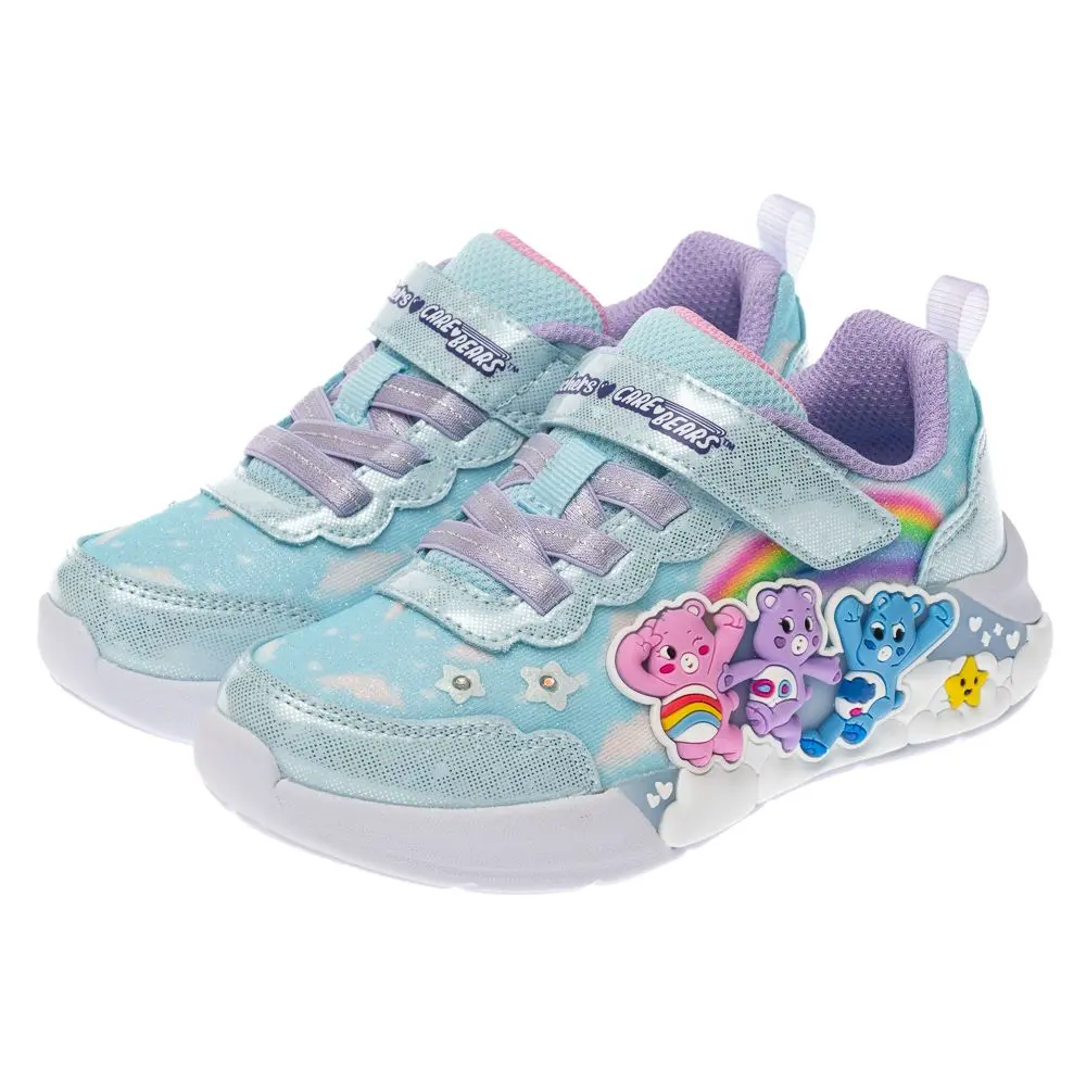 【SKECHERS】女嬰童系列 燈鞋 LIL SNUGS - CARE BEARS - 302392NBLMT#9 C-9 C