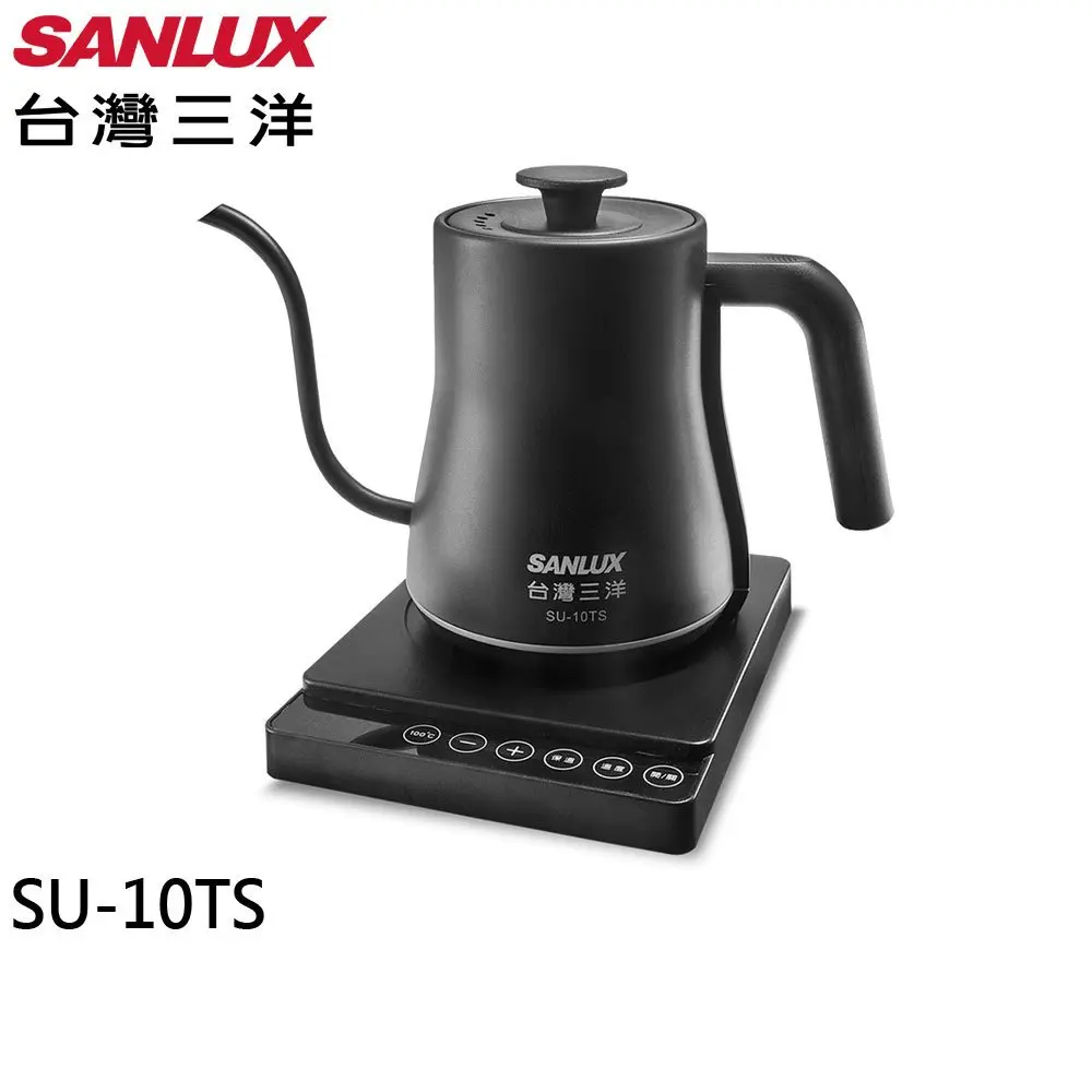 台灣三洋 0.8L 不鏽鋼 電茶壺 電熱水瓶 溫控手沖壺 SU-10TS
