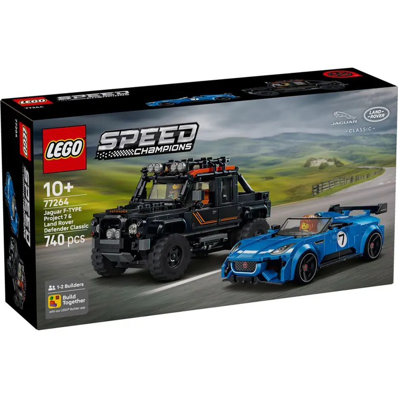 【LEGO】樂高極速賽車系列 77264 Jaguar Project 7 和 Land Rover Defender