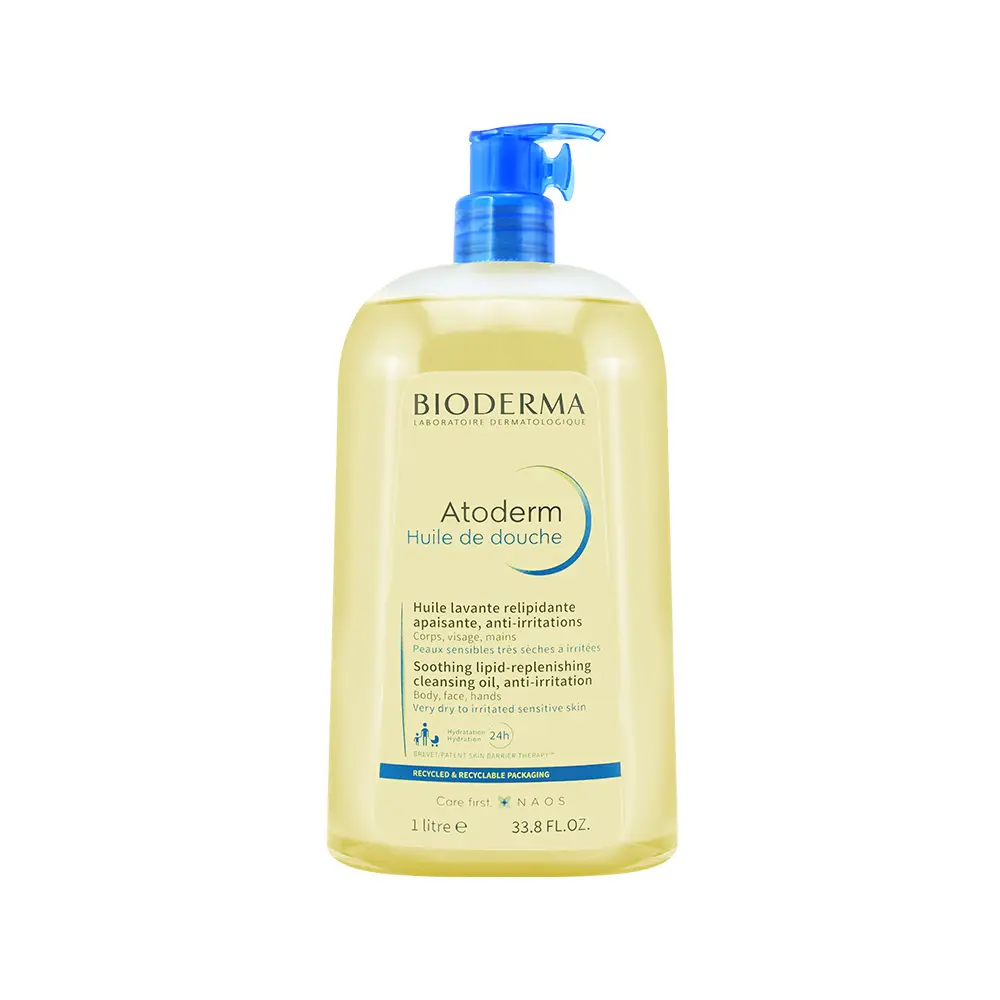 BIODERMA貝膚黛瑪 舒益輕沐浴油(1000ml) 國際航空版
