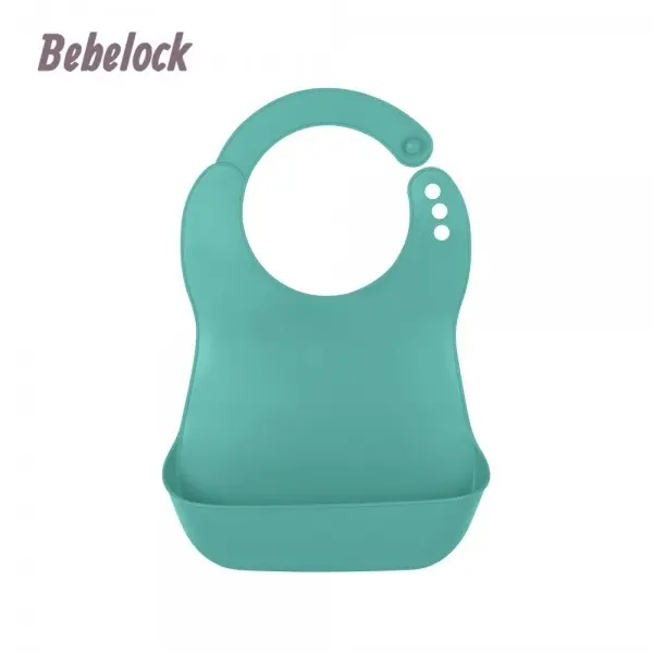 【BeBeLock】口袋型防水圍兜(薄荷綠)
