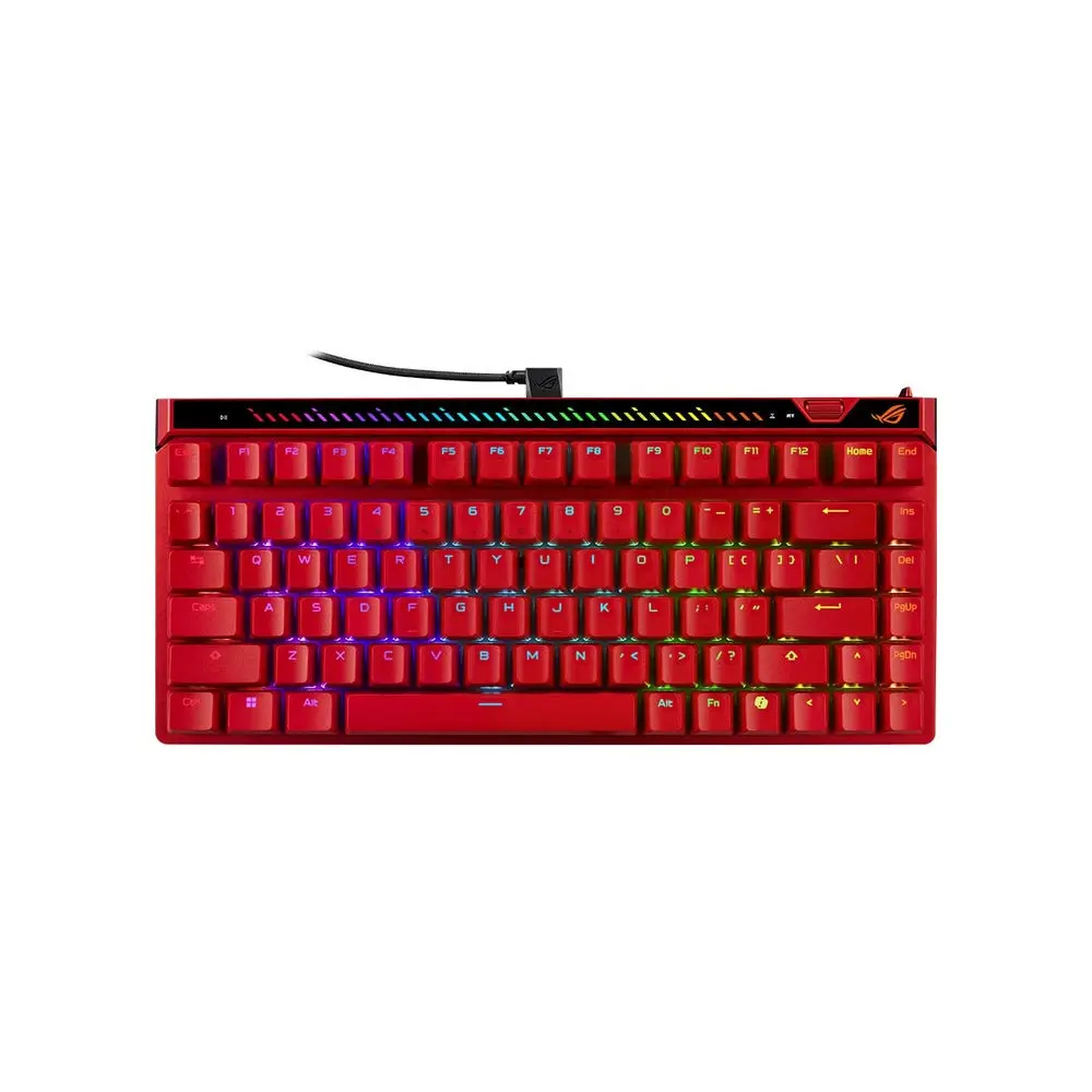 【ASUS 華碩】ROG Falchion Ace 75 HE V2X磁軸 有線電競鍵盤 紅 贈 ROG Sheath XXL 電競鼠墊(市價：1290元)