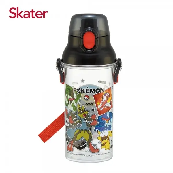 【Skater】直飲透明水壺 (480ml)超級路卡利歐Pokemon