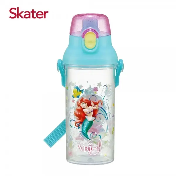 【Skater】直飲透明水壺 (480ml)小美人魚Ariel