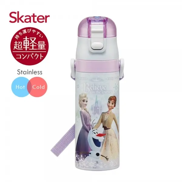 【Skater】不鏽鋼直飲保溫水壺(470ml) 冰雪奇緣Believe