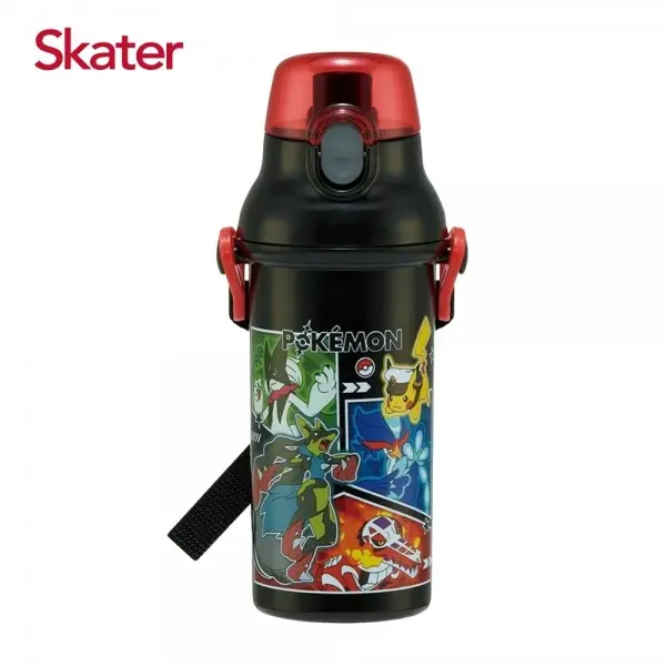 【Skater】直飲冷水壺(480ml)寶可夢BLACK