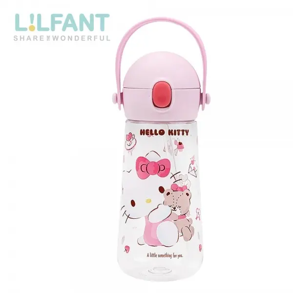 【LILFANT】吸管型One-Touch水壺(470ml)Hello Kitty