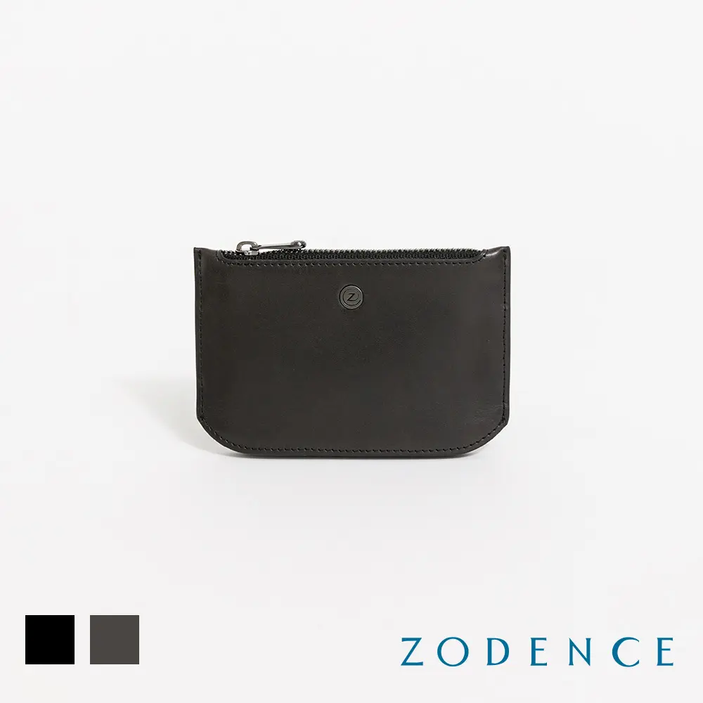 【Uniarts】ZODENCE CRAFTSLIM進口真皮超薄零錢包-多色#深灰-深灰