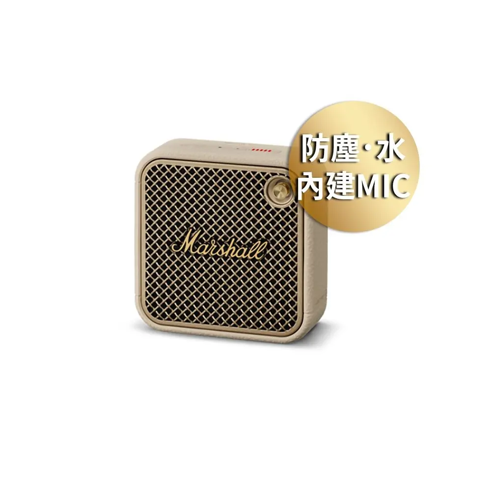 【Marshall】WILLEN II 迷你攜帶式藍芽喇叭#奶油白-奶油白