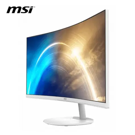 【34型】MSI PRO MP341CQW E12白色 液晶螢幕 (DP/HDMI/VA/曲面/2K/1ms/120Hz/T&Uuml;V護眼認證/防閃爍/低藍光/內建喇叭/三年保固)