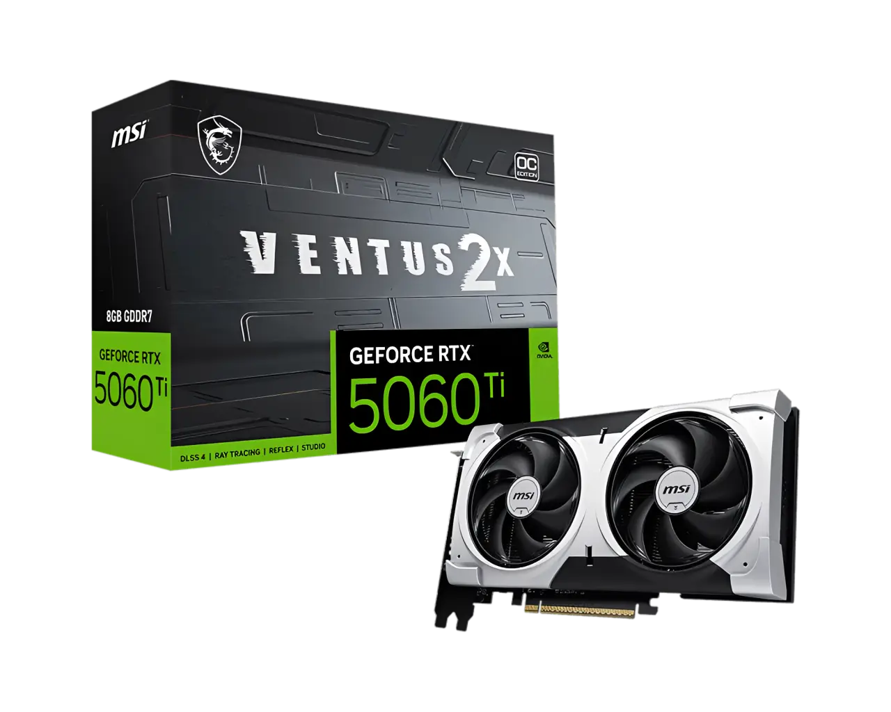MSI微星 RTX 5060 Ti 8G VENTUS 2X OC PLUS 顯示卡