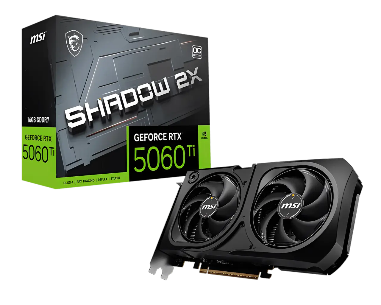 MSI微星 TX 5060Ti 16G SHADOW 2X OC PLUS 顯示卡