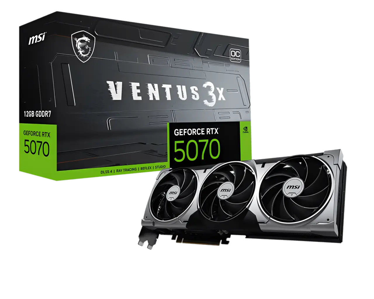 MSI 微星RTX 5070 12G VENTUS 3X OC 顯示卡