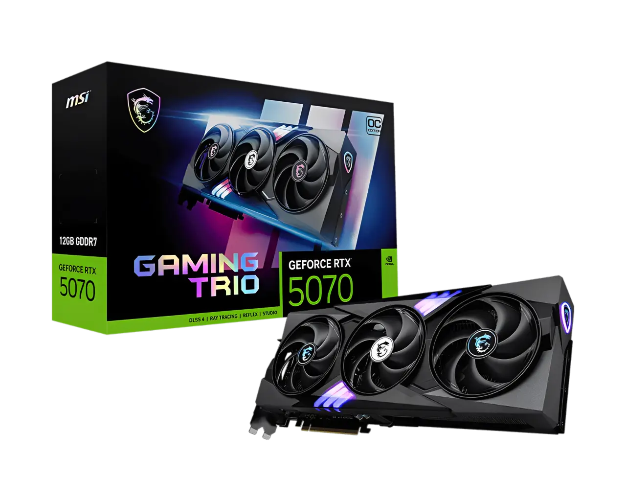 MSI微星 RTX 5070 12G GAMING TRIO OC 顯示卡