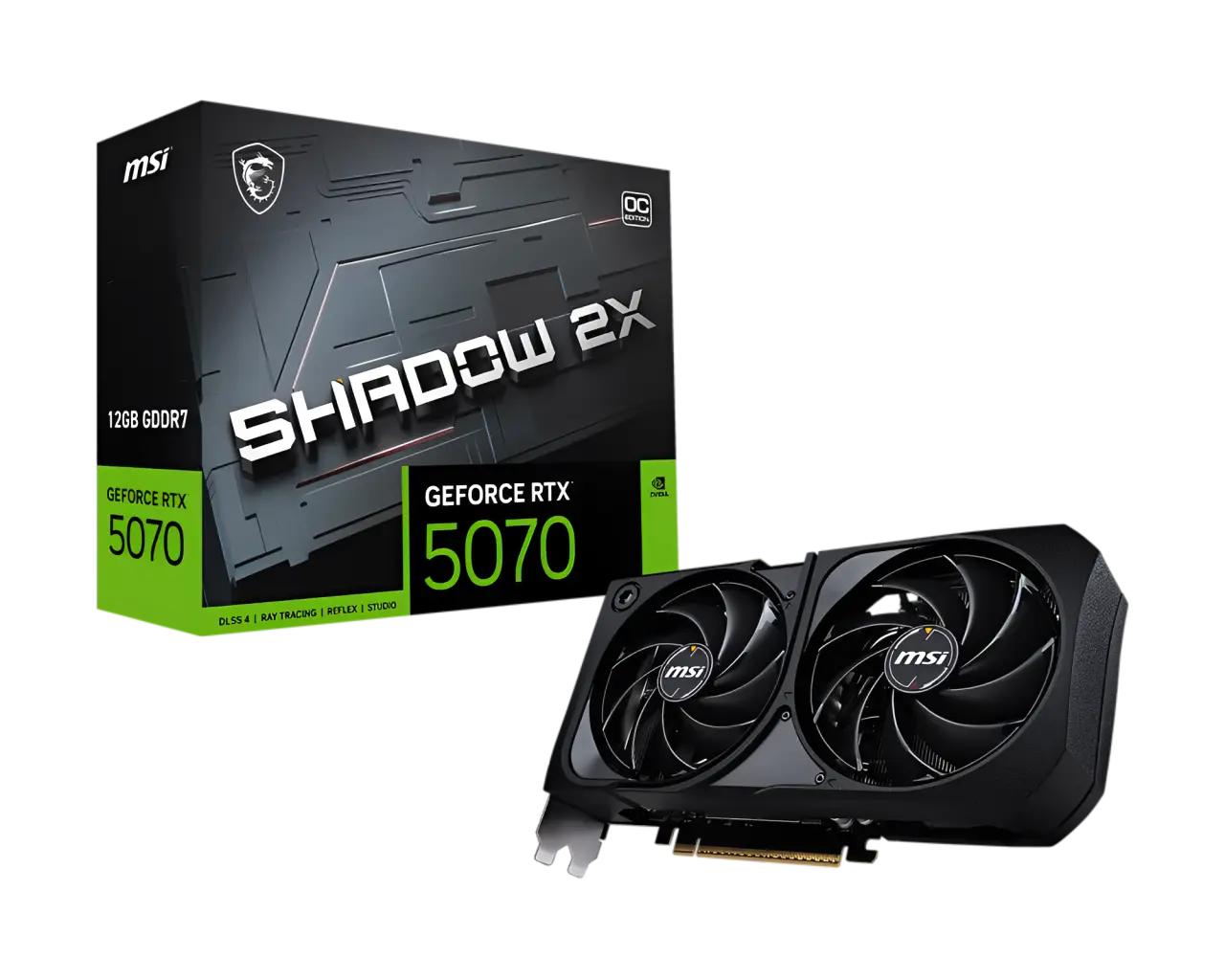 MSI微星 RTX 5070 12G SHADOW 2X OC 顯示卡