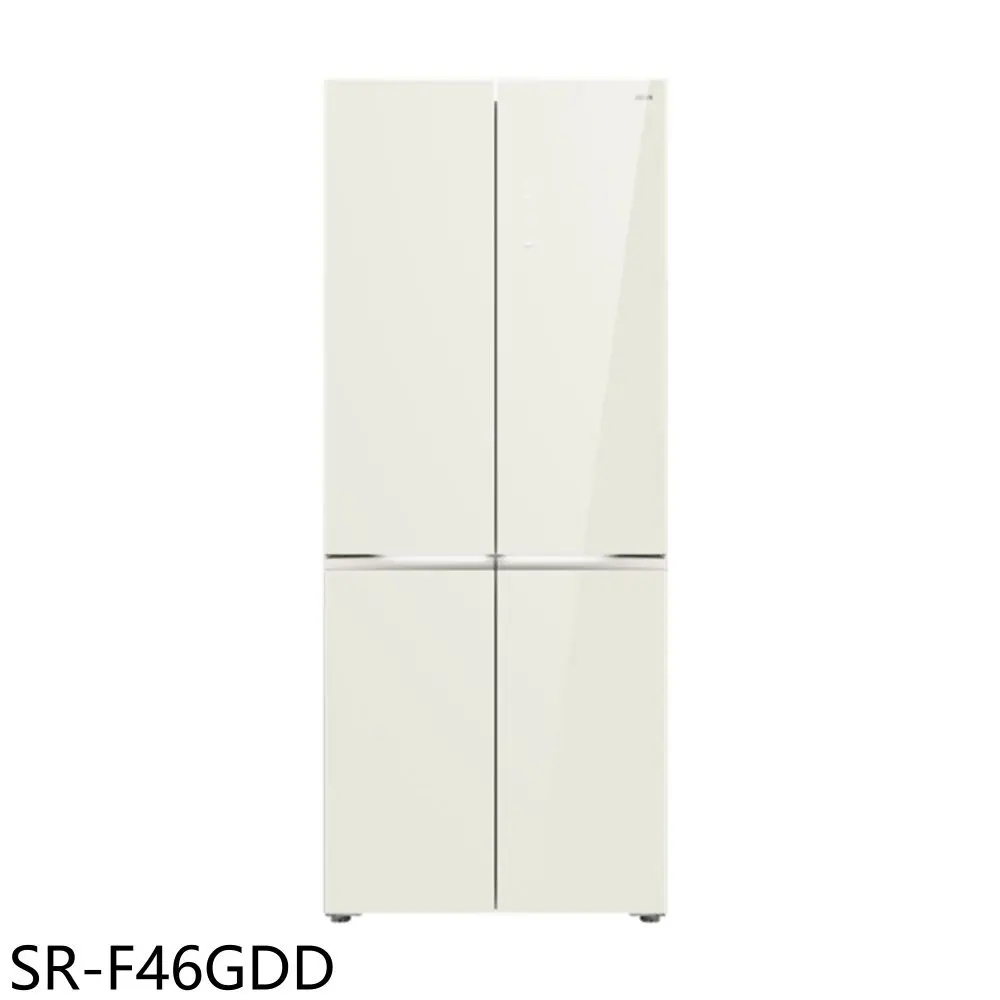 聲寶【SR-F46GDD】457公升四門玻璃變頻冰箱(含標準安裝)