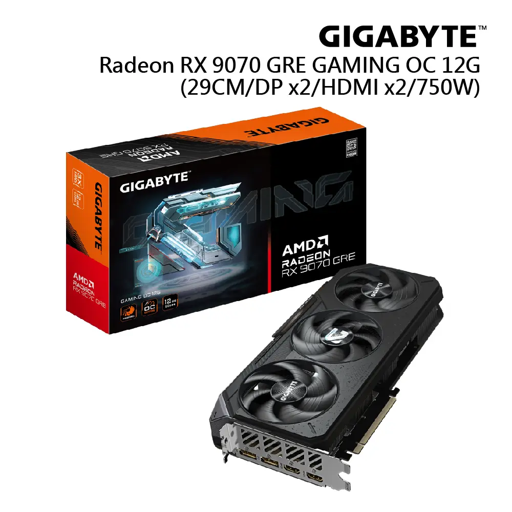 Gigabyte 技嘉 RX 9070 GRE GAMING OC 12G 顯示卡