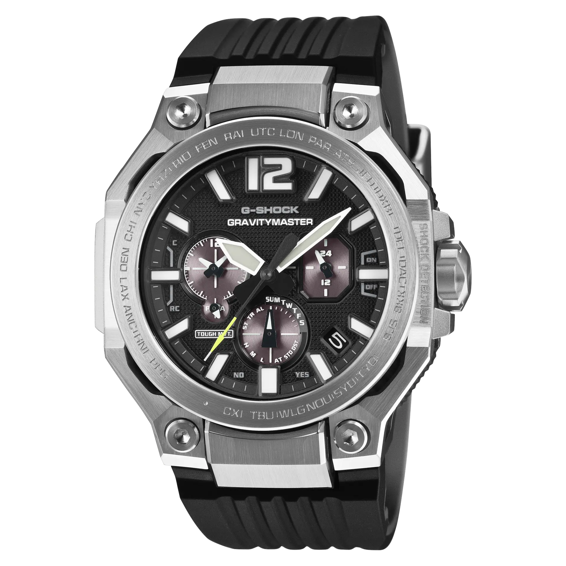 【CASIO 卡西歐】空中 GRAVITYMASTER 太陽能藍芽+電波錶 GWR-B3000-1A