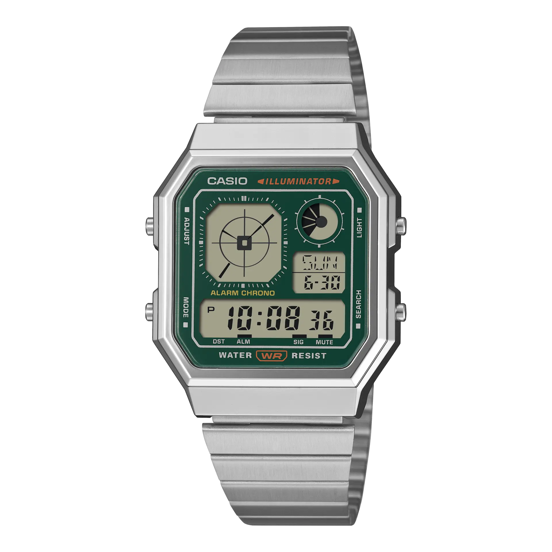 【CASIO 卡西歐】雙時顯示復古電子錶 A130WE-3A