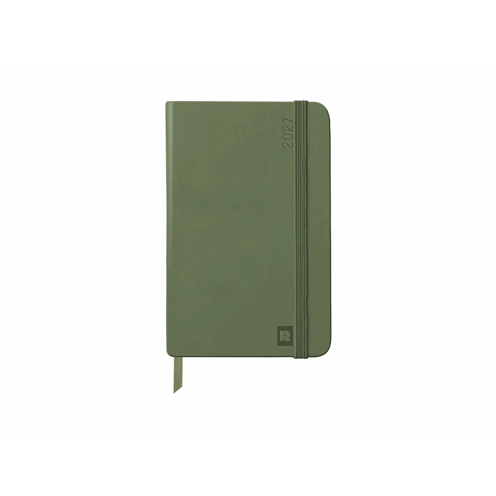 法國 RHODIA《2027 WebPlanner 手帳》A6 size / 週間直式#鼠尾草綠-鼠尾草綠