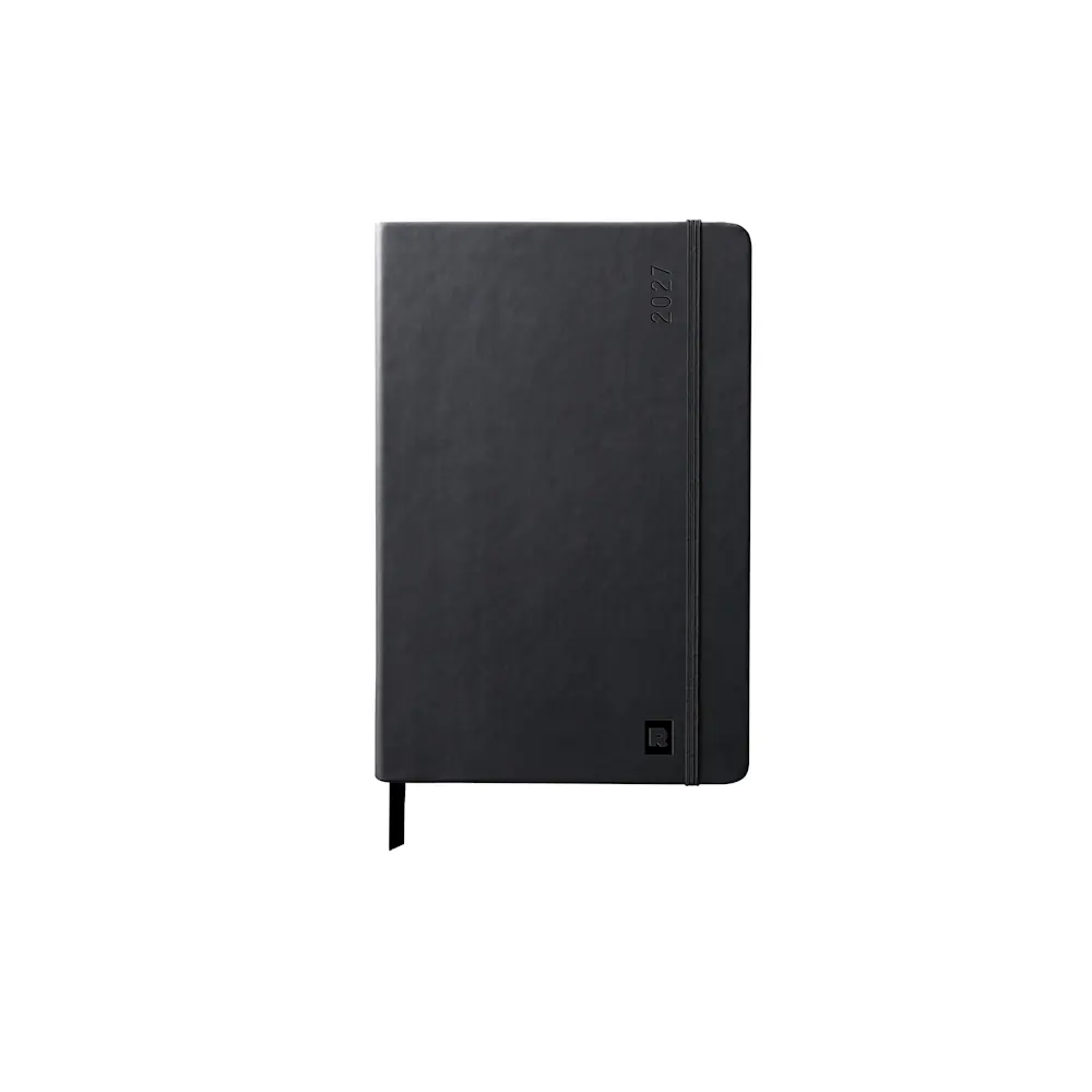 法國 RHODIA《2027 WebPlanner 手帳》A5 size / 週間直式#黑色-黑色