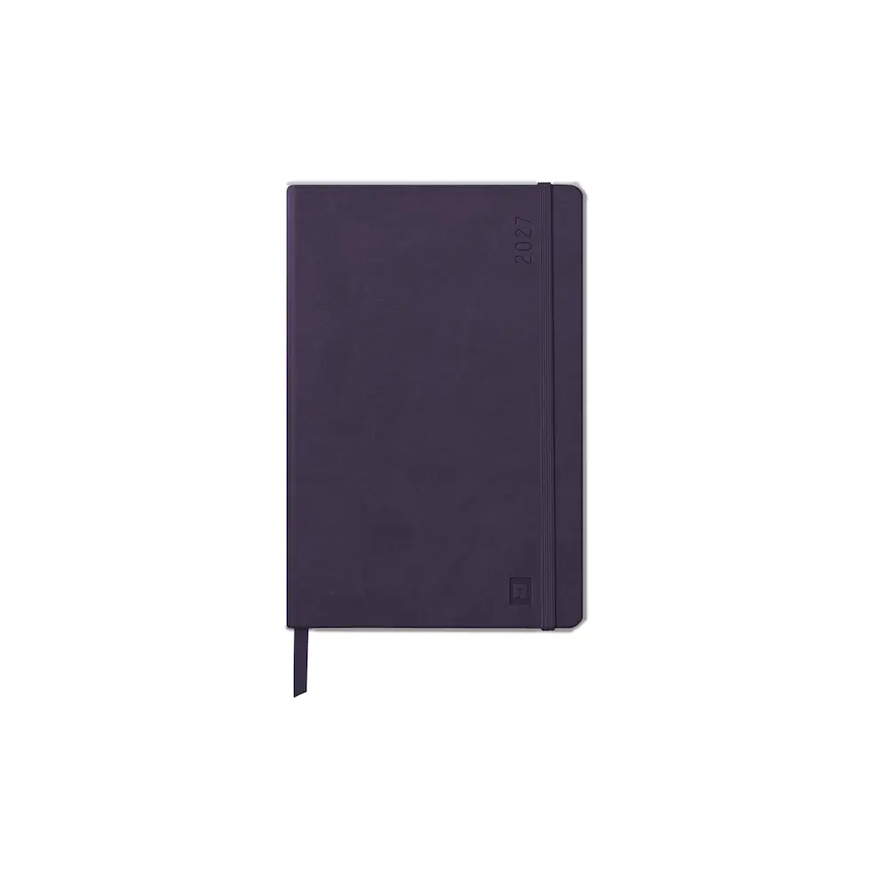 法國 RHODIA《2027 WebPlanner 手帳》A5 size / 週間橫式#茄紫色-茄紫色