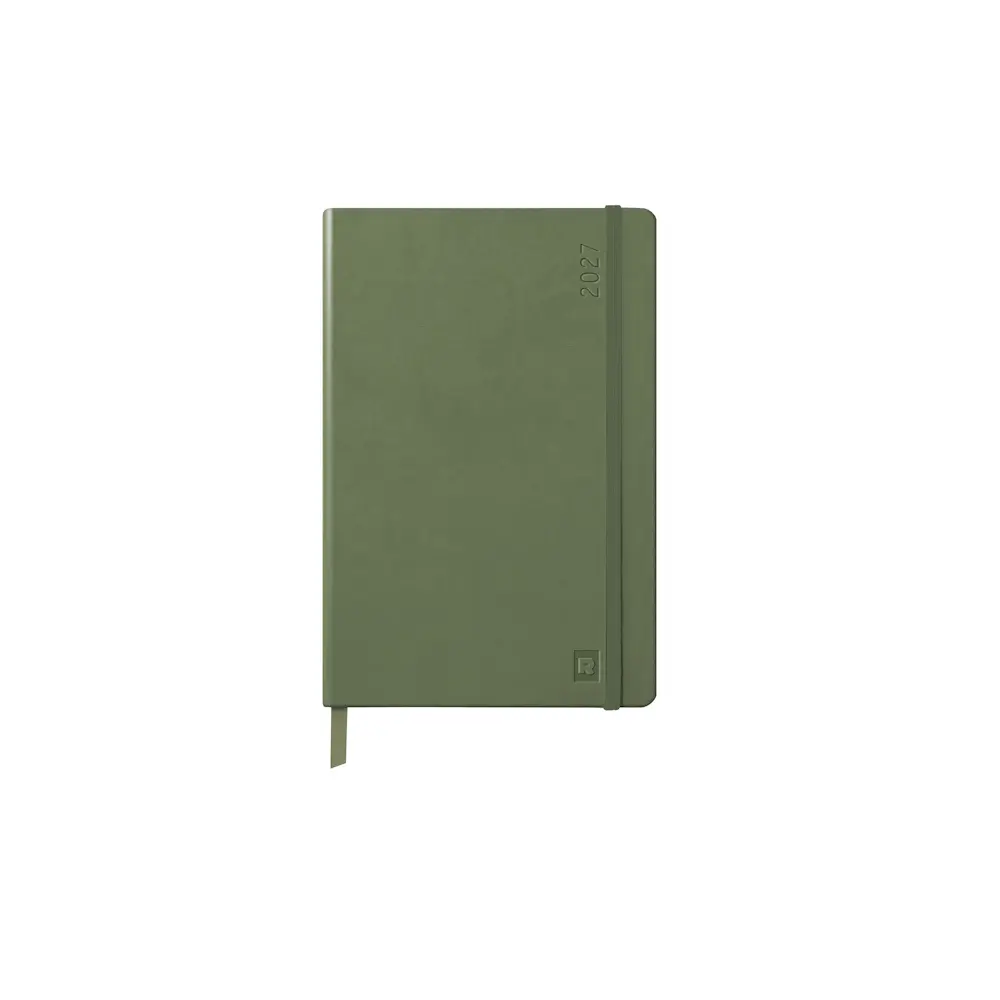 法國 RHODIA《2027 WebPlanner 手帳》A5 size / 週間直式#鼠尾草綠-鼠尾草綠