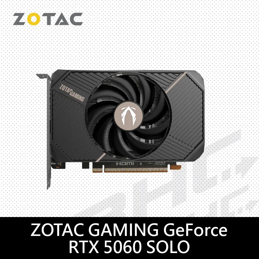 ZOTAC 索泰 GAMING GeForce RTX 5060 SOLO 顯示卡
