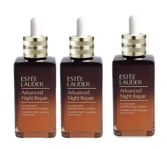 ESTEE LAUDER雅詩蘭黛 特潤超導全方位修護露 100ml 3入_國際航空版 小棕瓶 效期_29/03