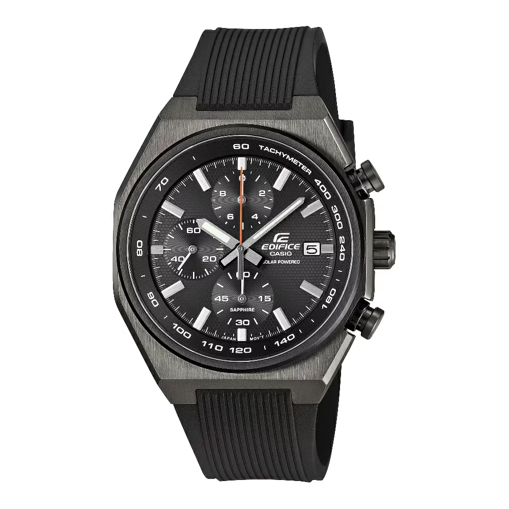 【CASIO】卡西歐 EDIFICE EFS-S660PB-1A 不鏽鋼太陽能賽車錶 黑色