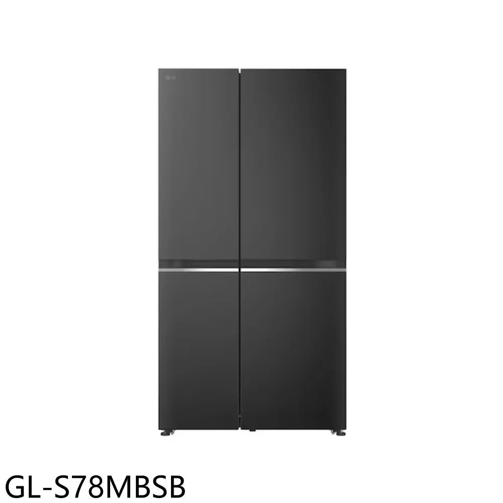 LG樂金【GL-S78MBSB】785公升智慧變頻對開星夜黑冰箱(含標準安裝)(7-11商品卡1700元)