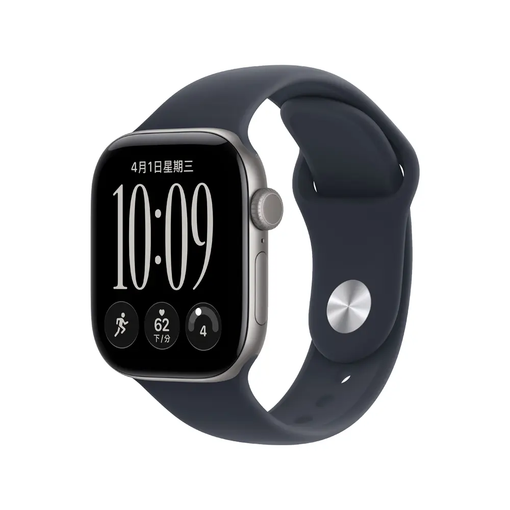 (預購) Apple 蘋果 Watch S12 GPS 46mm-太空灰色錶殼-海軍藍色錶帶,M/L