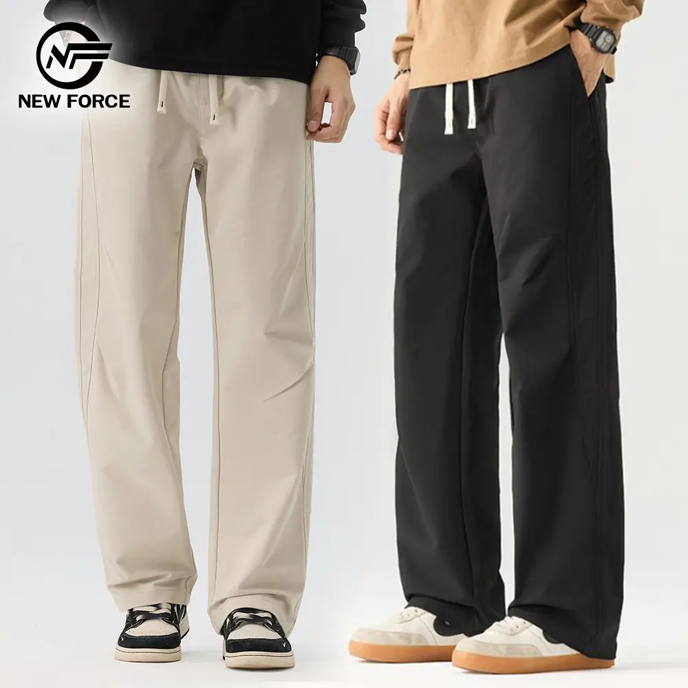 【NEW FORCE】抽繩工裝百搭休閒男長褲