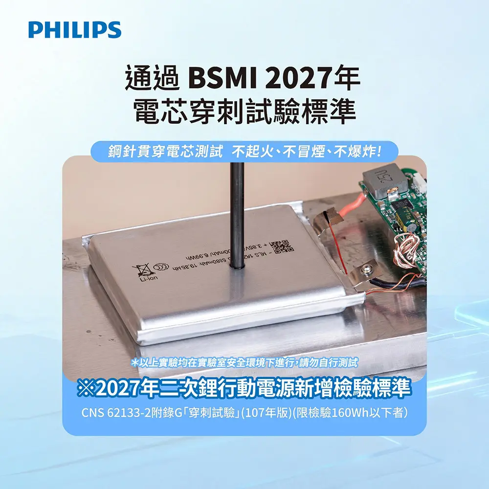 【PHILIPS 飛利浦】半固態多合一磁吸行動電源 10000mAh(DLP4349S)_具WH標示