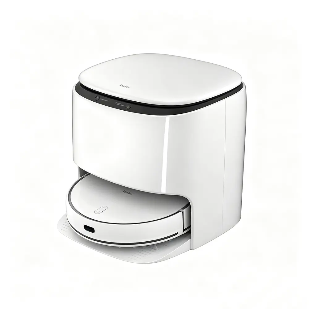 ‼️A級優質福利品‼️保固6個月👍【Haier 海爾】熱烘乾智慧掃拖機器人/掃地機器人 ML1 Pro(45&deg;C熱風烘乾、自動回洗拖布、電解水除菌)