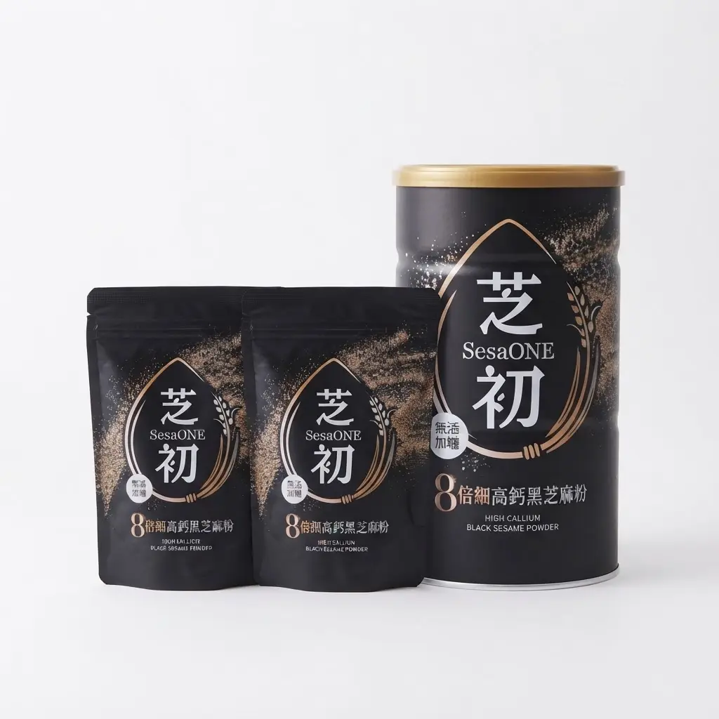 直降組↘【SesaOle 芝初】8倍細高鈣黑芝麻粉380g罐+ 8倍細高鈣黑芝麻粉200g袋裝x2